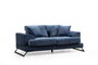 Atelier Del Sofa Sofá Frido 2 Plazas Azul Marino 185x100x92 cm Poliéster